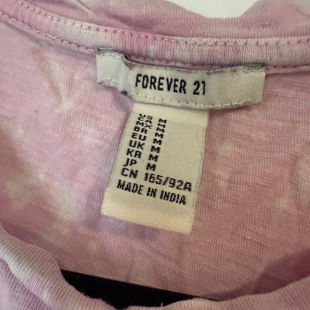 Forever 21 Light Pink Distressed Tee - Picture 3 of 3